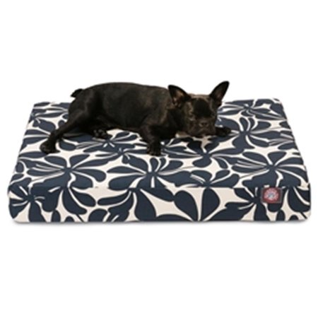 MAJESTIC PET Navy Blue Plantation Medium Orthopedic Memory Foam Rectangle Dog Bed 78899551413